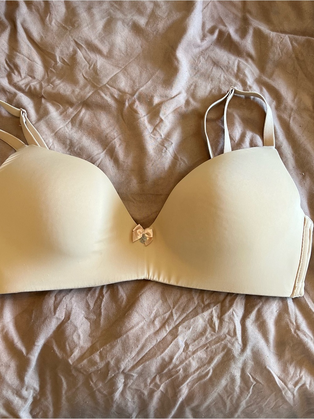 La Vie En Rose Beige Push-Up T-Shirt Bra